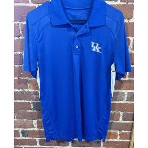 University Of Kentucky Wildcats Polo Short Sleeve Shirt Size Medium (?) Blue